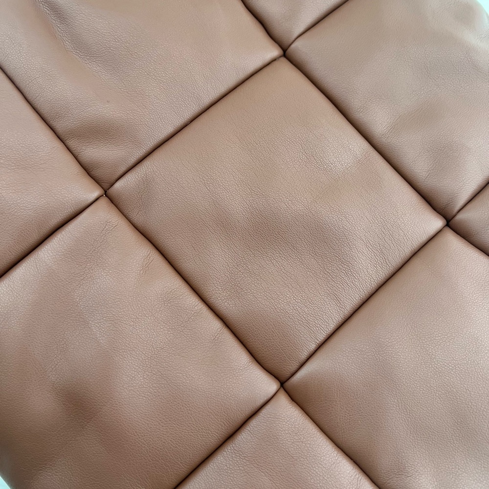 Aqua Faux Leather Quilted Dark Brown Hand/Crossbody Bag NEW - Picture 8 of 10